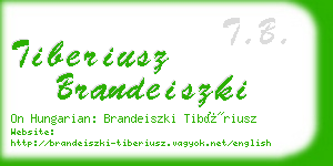 tiberiusz brandeiszki business card